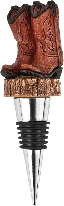 Foster & Rye Cowboy Boot Bottle Stopper, Rustic Western Bottle Topper for Whiskey, Bourbon, and W... | Amazon (US)