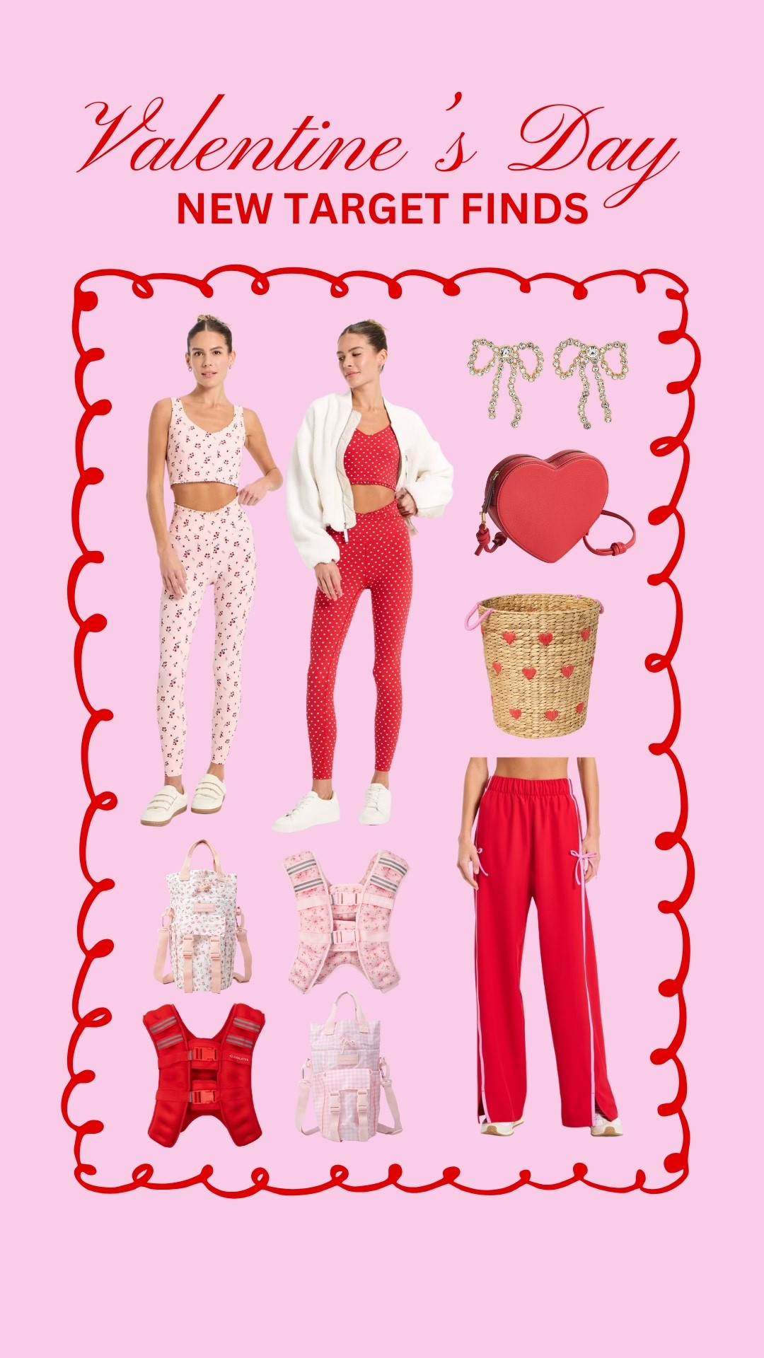 cute new Valentine’s Day finds from Target! Everything from activewear, to cute accessories, decor, and more!

#LTKFindsUnder50 #LTKActive #LTKHoliday