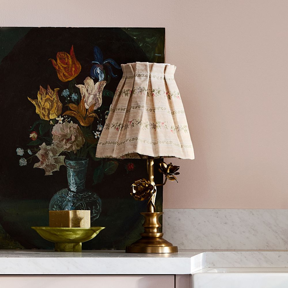 Floral Brass Table Lamp | GreenRow