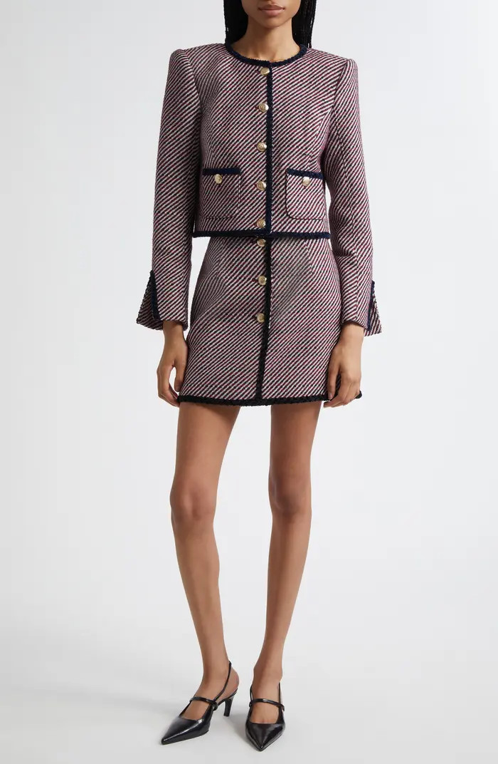 Cinq à Sept Noemie Odette Bouclé Miniskirt | Nordstrom | Nordstrom