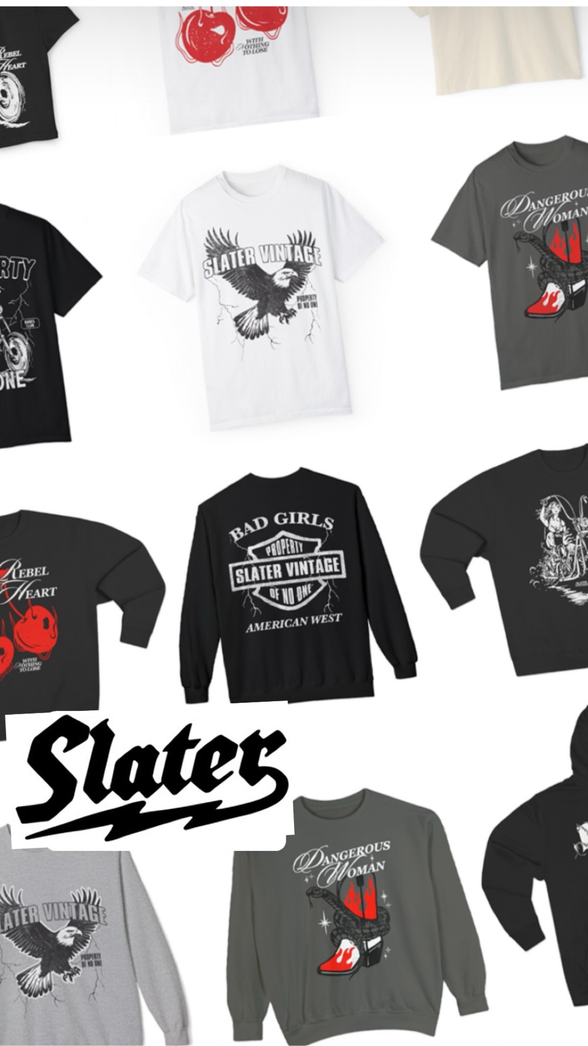 PROPERTY OF NO ONE! Another slater vintage drop you don’t want to miss! This one is limited edition with limited quantities so you don’t want to miss out! 

Small shop badass babes slater girls graphic tees mom club 

#LTKFindsUnder50 #LTKSeasonal #LTKStyleTip