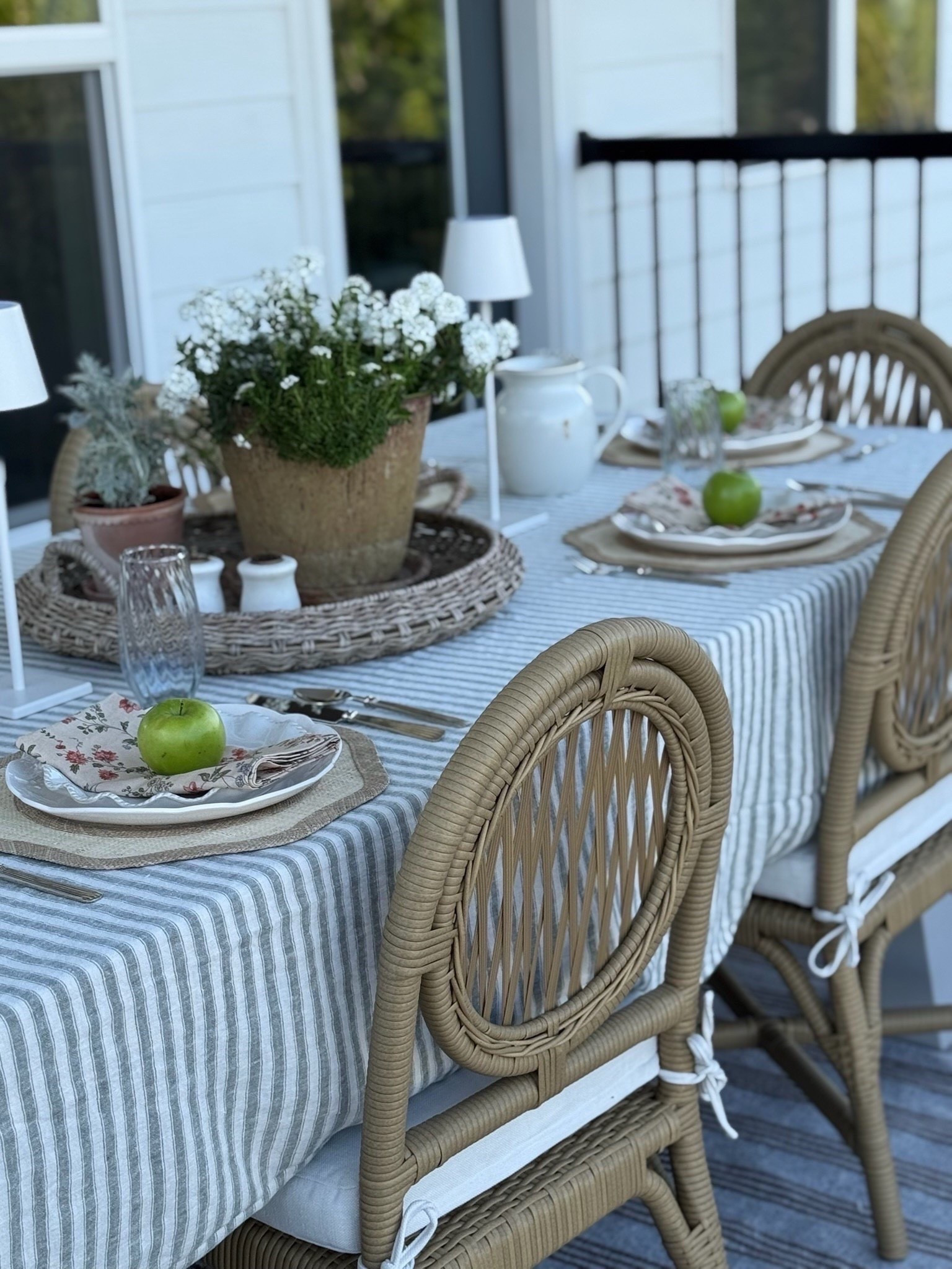 Counting down the days until we can enjoy a beautiful dinner out here again! I love the romantic feel of our outdoor dining set up last summer. These Marisol outdoor chairs were the true show stopper! Up to 30% off our chairs, table linens, and more during the McGee & Co. outdoor event! 

#LTKSaleAlert #LTKHome