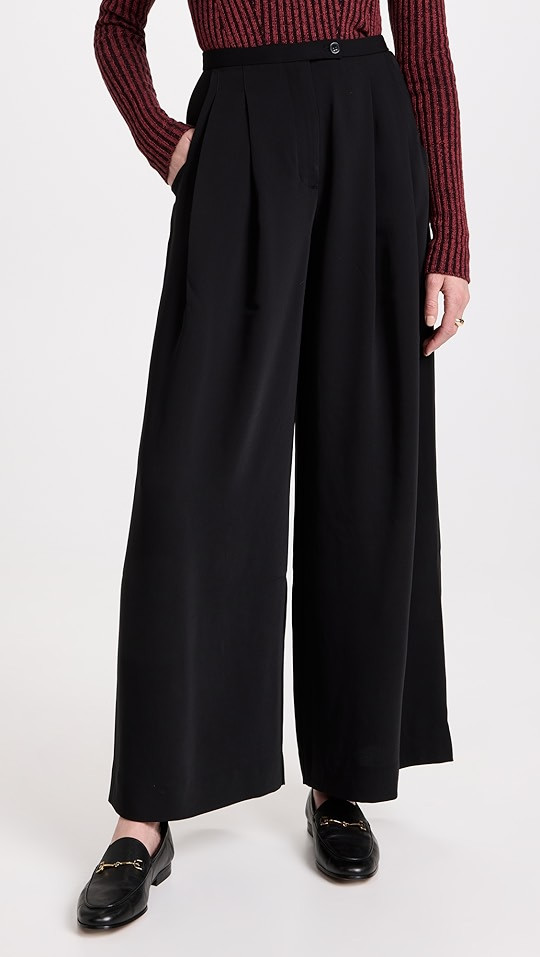 Wide Leg Crepe Trousers | Shopbop