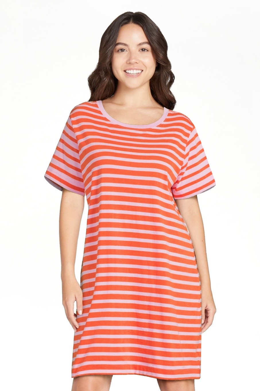 Free Assembly Women's Mini T-Shirt Dress with Short Sleeves - Walmart.com | Walmart (US)