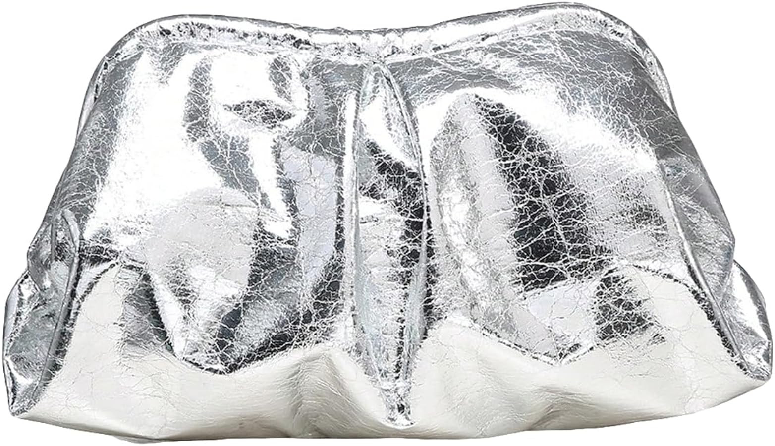 Verdusa Women's PU Leather Clutch Handbags Ruched Bag Purse | Amazon (US)