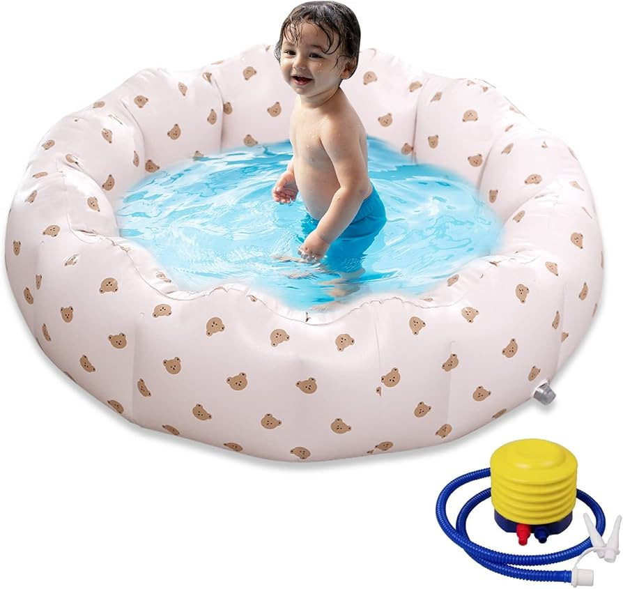 AirSwim Inflatable Baby Pool, Portable Paddling Baby Swimming Pool for Toddlers Ages 0-3 Years Gi... | Amazon (US)