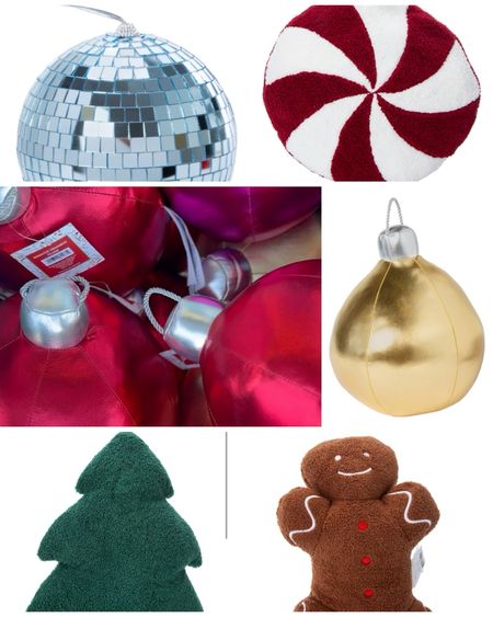$5 ornament pillow , gingerbread pillow, candy cane pillow, Sherpa tree pillow !!! Yes please ! Also some really big and pretty disco ball ornaments too!! also so many cute cups linked below too! 

#LTKhome #LTKSeasonal #LTKHoliday