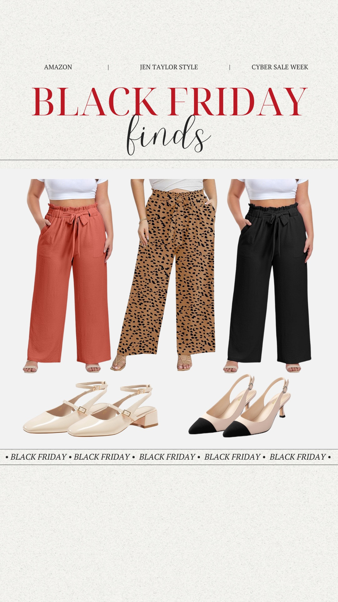 Amazon Black Friday is the perfect time to elevate your wardrobe, and these bow trousers are the standout piece you didn’t know you needed! 

#LTKPlusSize #LTKCyberWeek #LTKSaleAlert