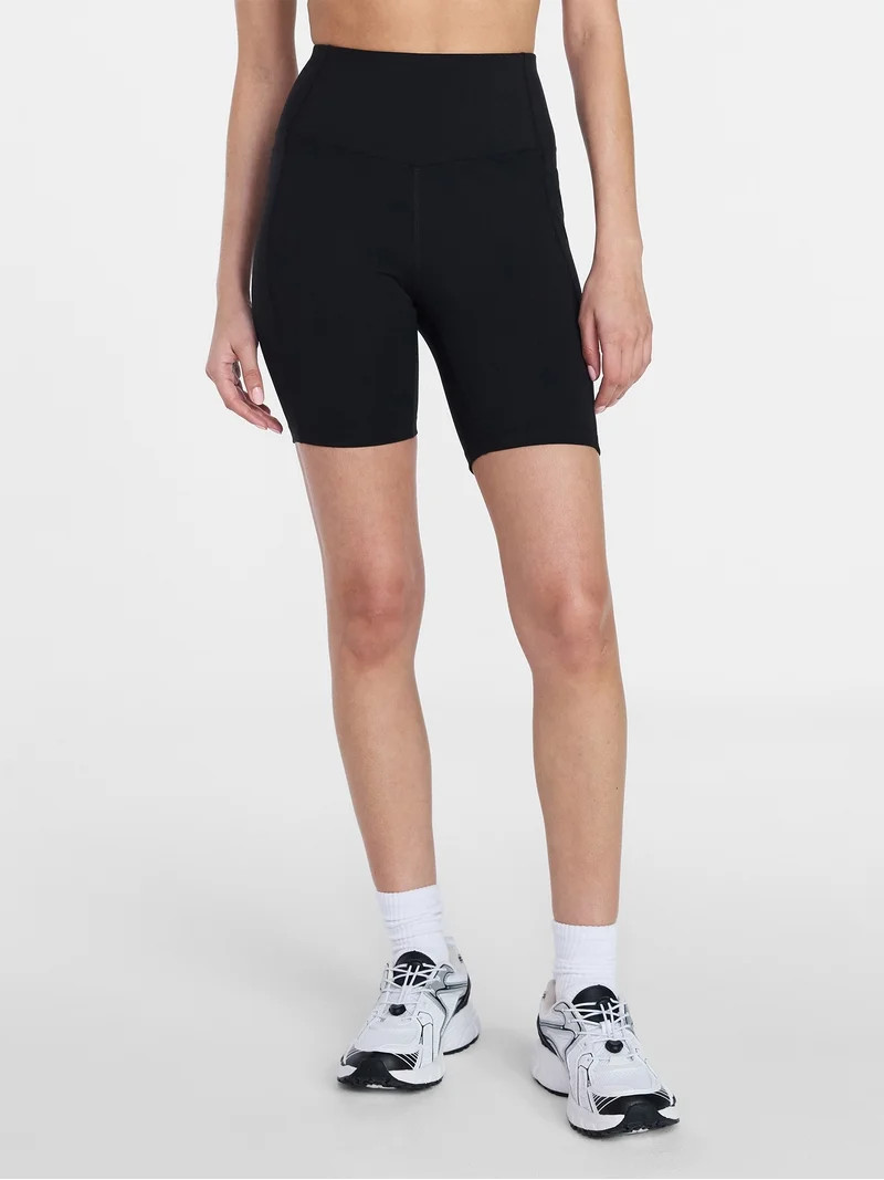 Athletic Works Women's and Women's Plus High Rise Bike Shorts, 7" Inseam, Size XS-4X | Walmart (US)