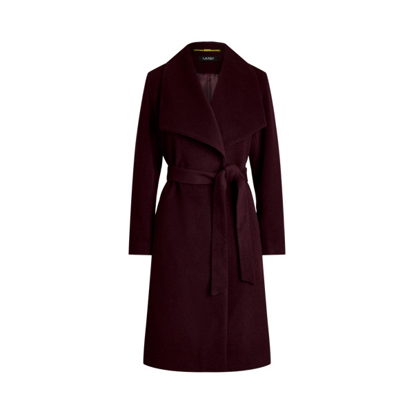 Belted Wool-Blend Wrap Coat | Ralph Lauren (UK)