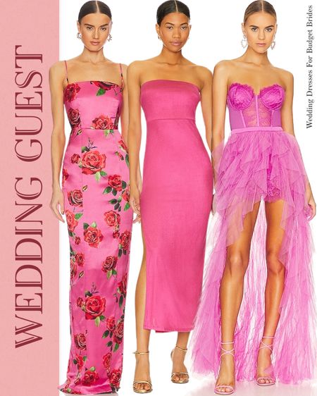 Pink wedding guest dresses.

#springwedding #fulllengthdresses #springdresses #revolvedresses #maxidresses 

#LTKSeasonal #LTKstyletip #LTKwedding