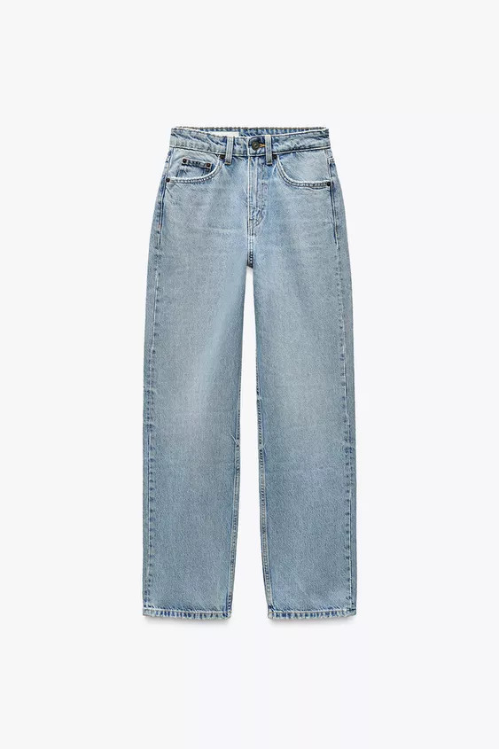 HIGH-WAISTED TRF MOM FIT JEANS | Zara Canada