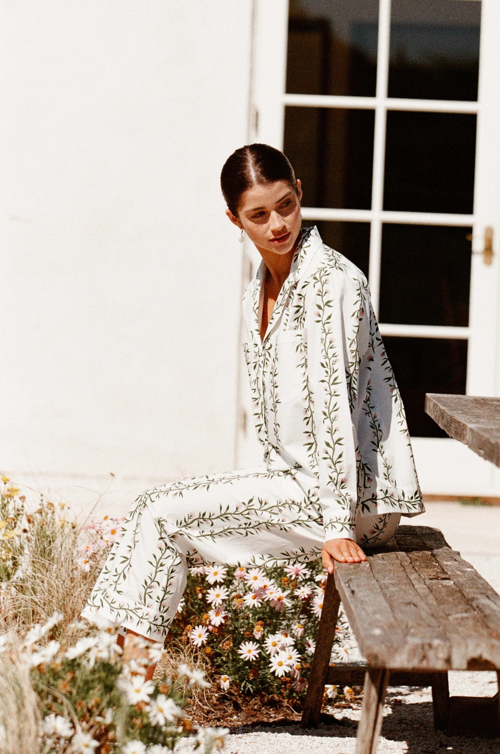 Emily Sleep Set - Long - Vine Pink | Piyama US