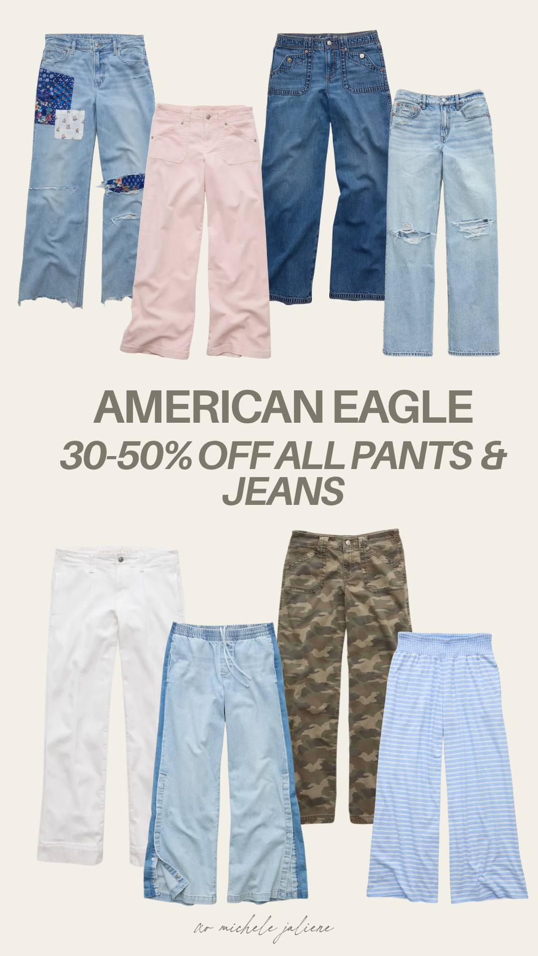 30-50% pants & jeans at american eagle 🤍

sale alert, jeans, denim, pants, american eagle, fall outfits, casual outfits, michele jaliene 

 