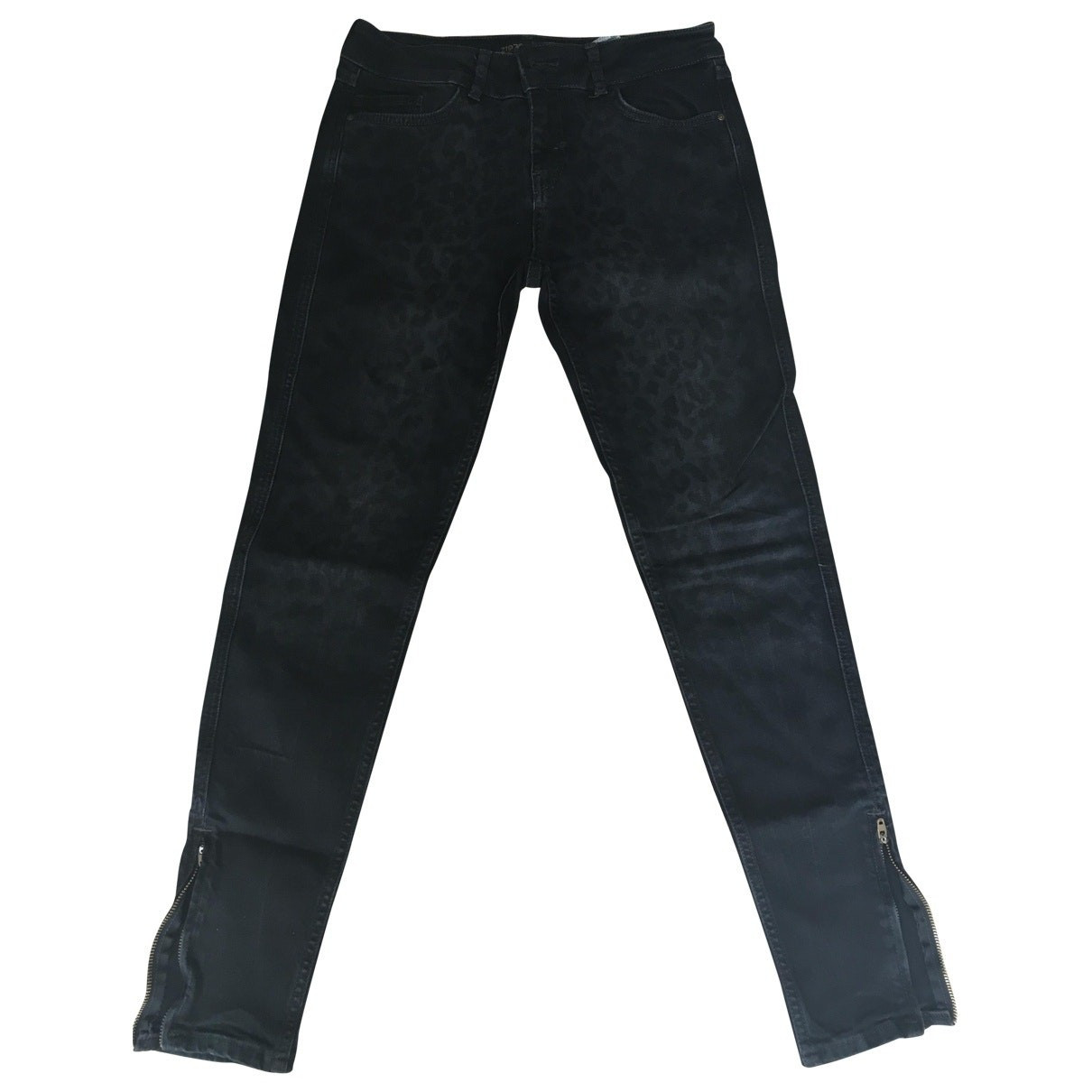 Zara Black Cotton - elasthane Jeans for Women 38 FR | Vestiaire Collective (Global)