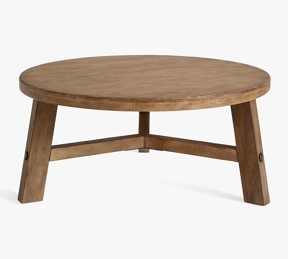 Rustic Farmhouse Round Coffee Table (44") | Pottery Barn (US)
