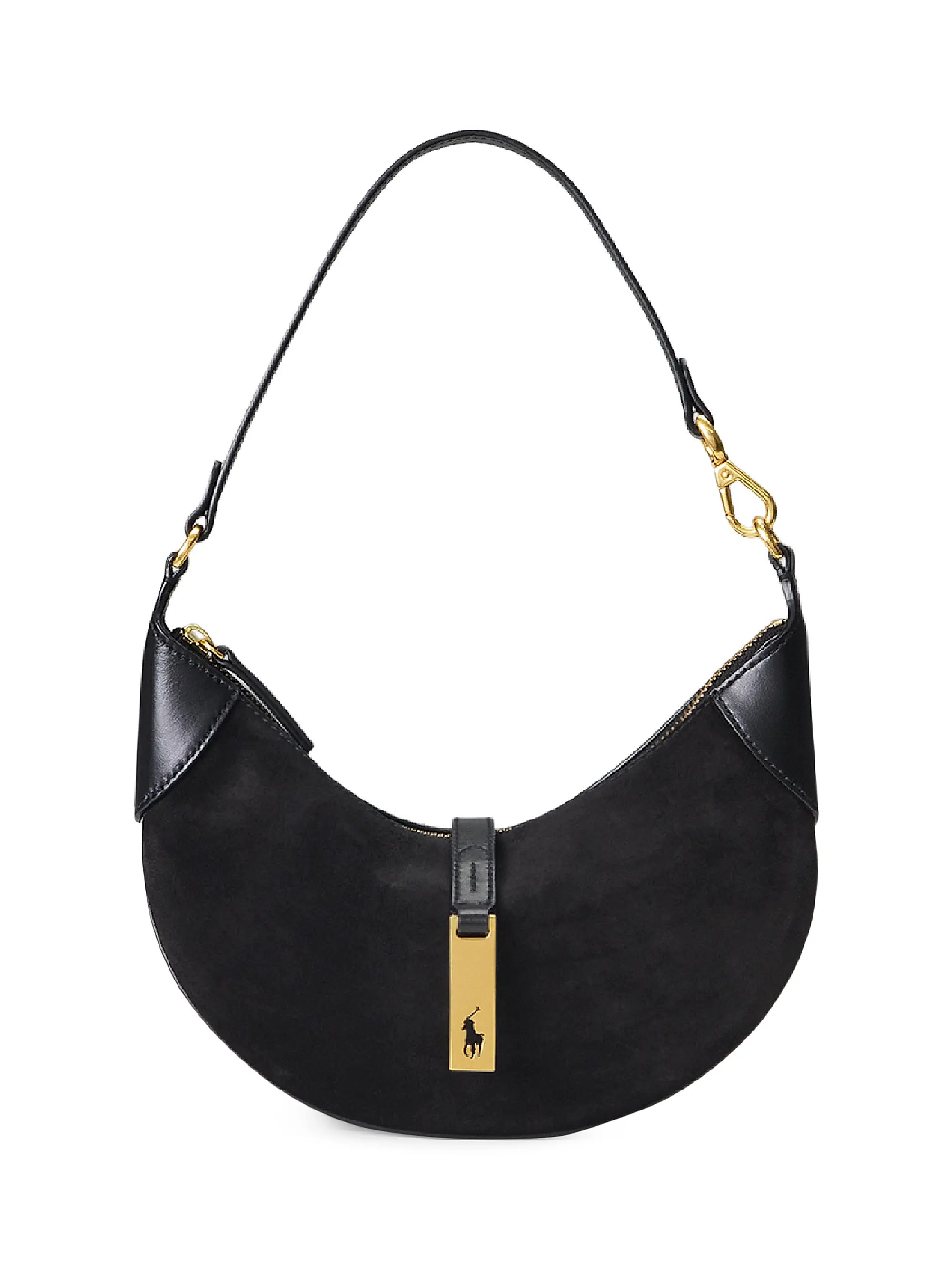 Mini ID Suede & Leather Shoulder Bag | Saks Fifth Avenue