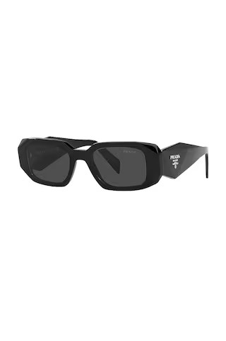 Prada Sculto Reo Irregular Rounded in Black & Dark Grey from Revolve.com | Revolve Clothing (Global)