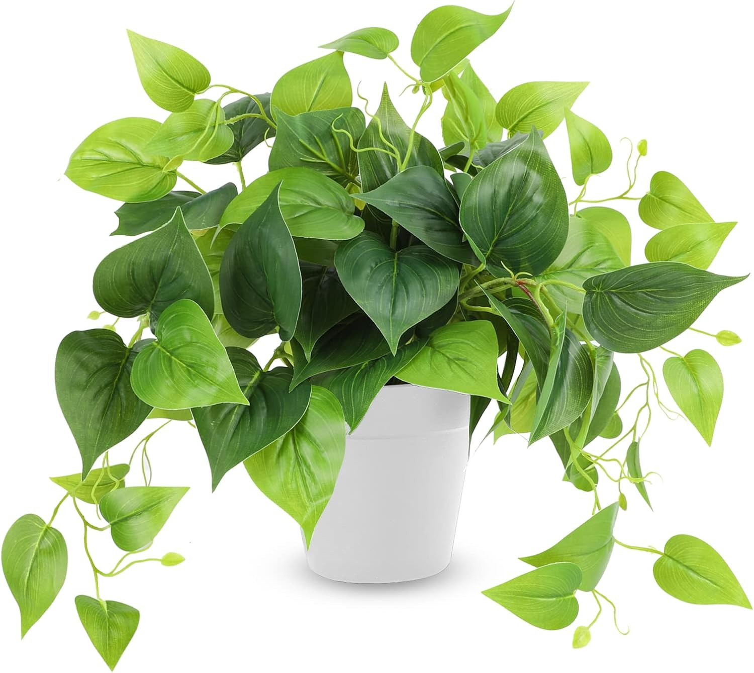 CEWOR Artificial Plants Fake Pothos with Plastic Pot Artificial Potted Plant for Home Office Bedr... | Amazon (US)