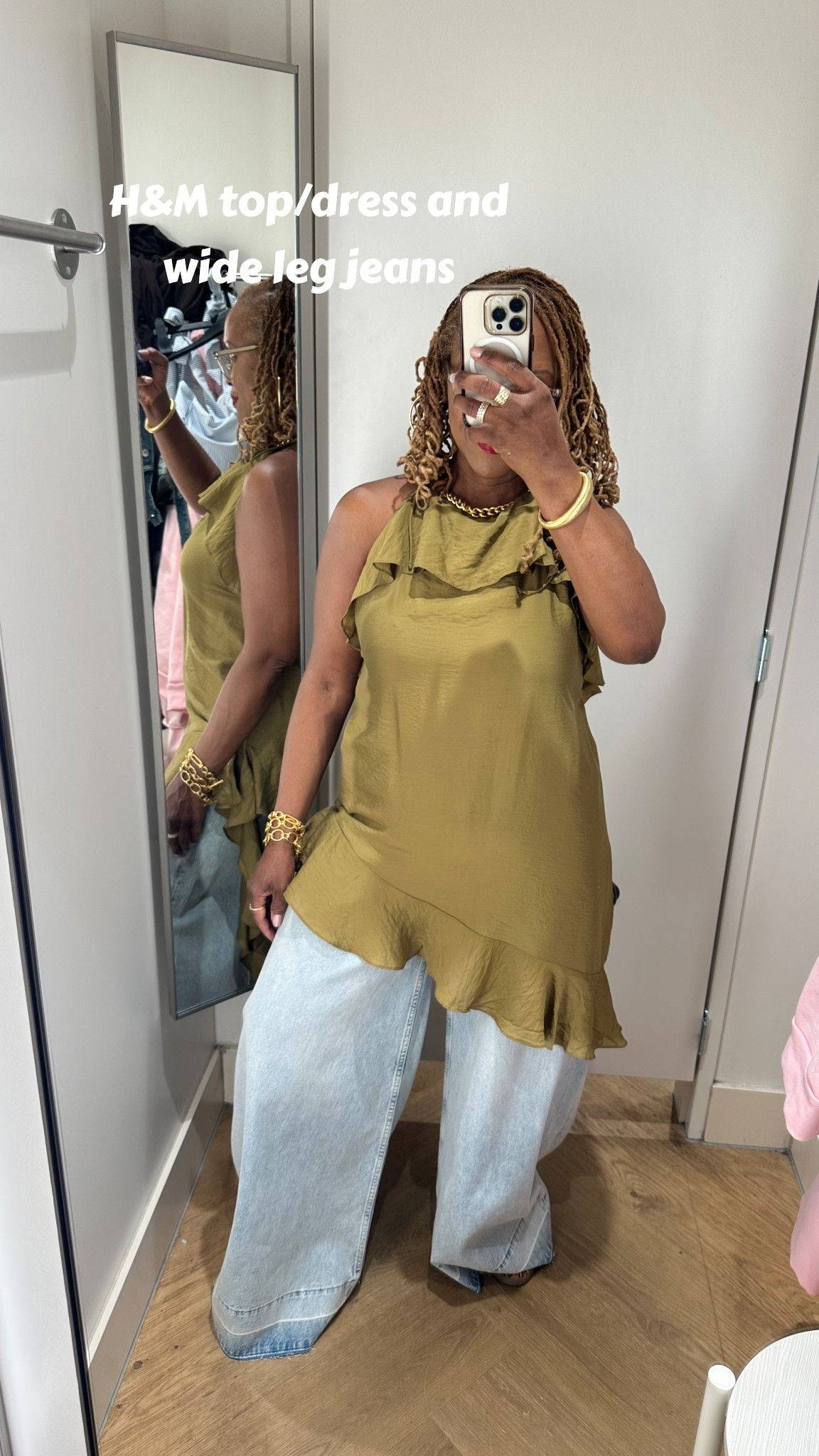 H&M jeans and dress worn as a top for spring date night or brunch 

#LTKTravel #LTKvlog #LTKMothersDay