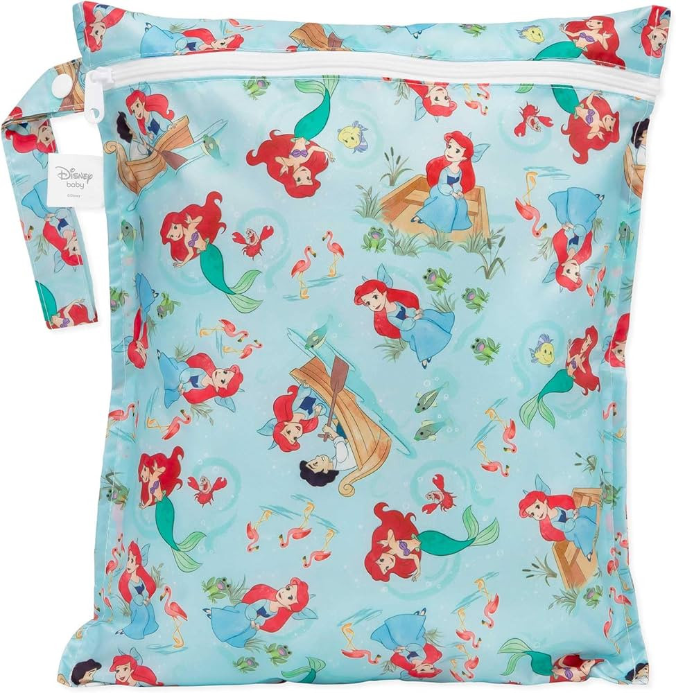 Bumkins Disney Ariel Waterproof Wet Bag for Baby, Travel, Swim Suit, Cloth Diapers, Pump Parts, P... | Amazon (CA)