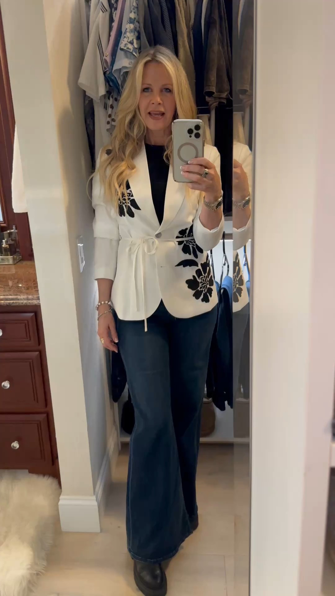 I found this gorgeous jacket at Anthropologie. Wearing an XS.  I got so many compliments on it today. Sadly, not avail on website, so linking similar. 

Red Carpet of Life, LTK over 50, spring looks

#LTKOver40 #LTKStyleTip #LTKWatchNow