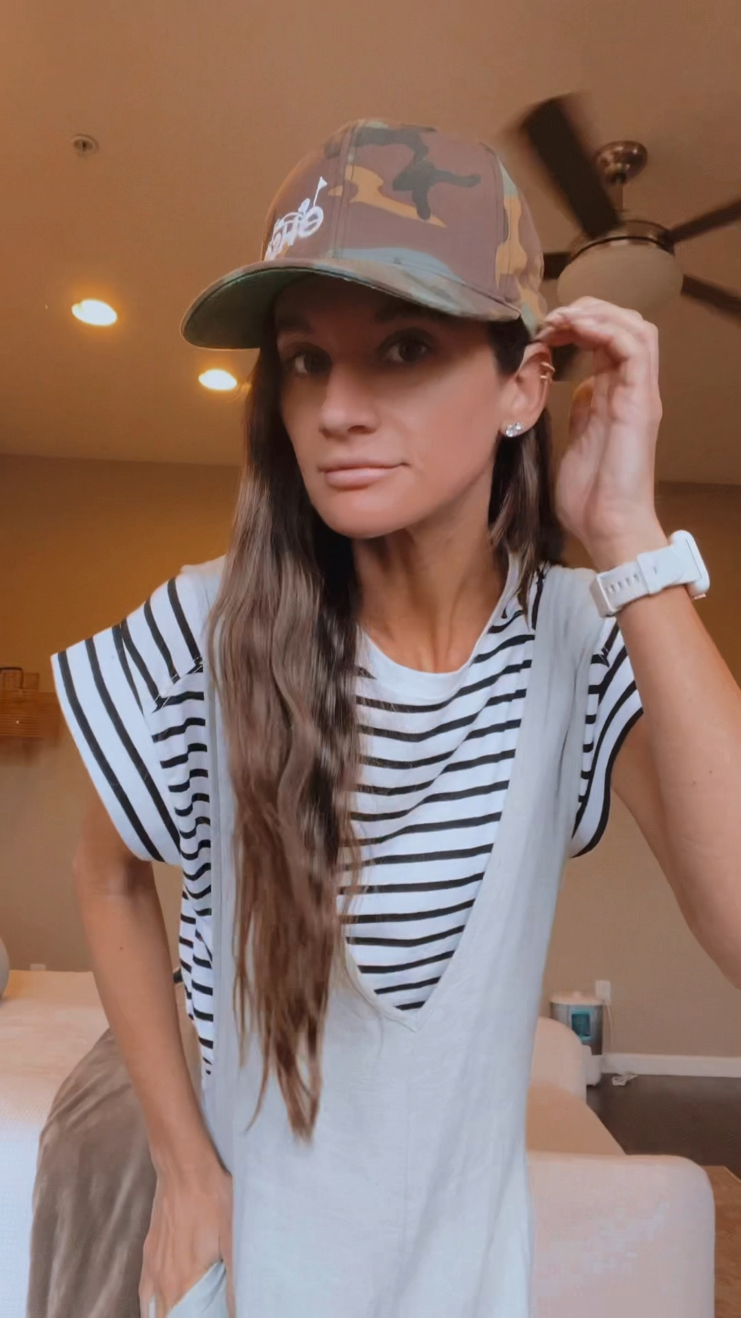 OOTD | loungewear | casual outfit | jumpsuit | camo | spring outfit | wfh | tshirt | tee | grwm | comfy outfit | trucker hat | urban outfitters | layers | grunge | grungy | wide leg | oversized | baggy 

#LTKtravel #LTKSeasonal #LTKVideo