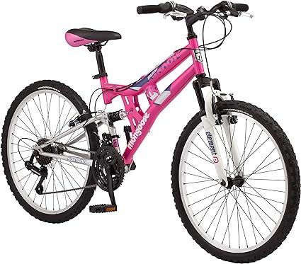 Mongoose Exlipse Full Dual-Suspension Mountain Bike for Kids, Featuring 15-Inch/Small Steel Frame... | Amazon (US)