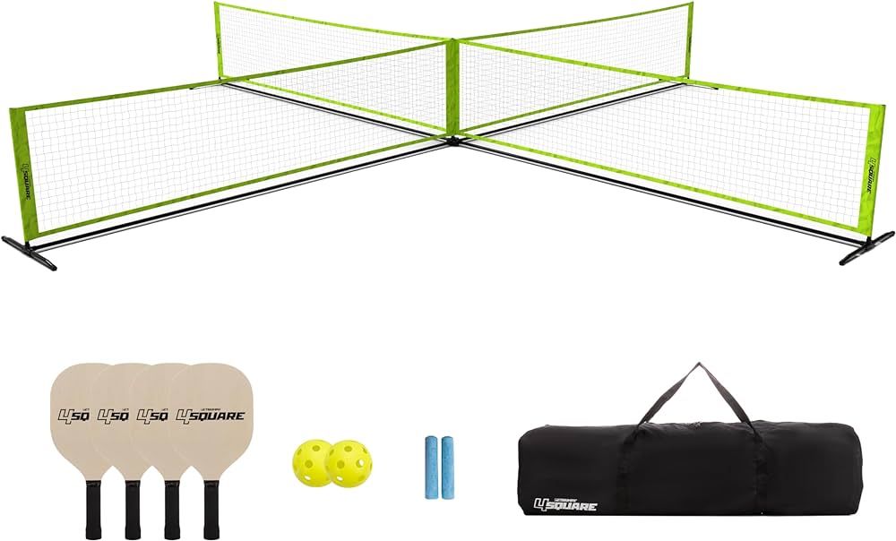 Triumph Sports 4 Square Volleyball/Badminton Combo and Pickleball Combo Accessories Included - Mu... | Amazon (US)