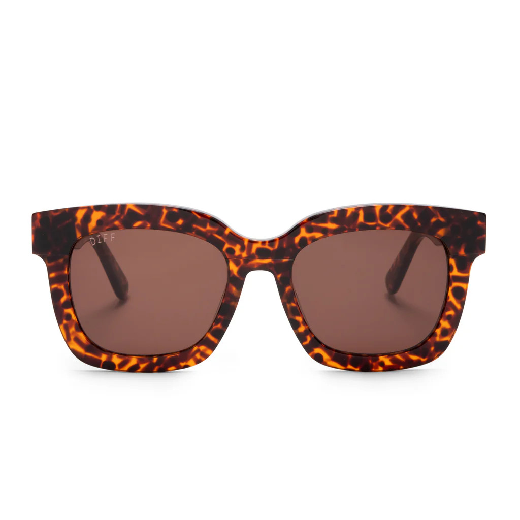 CARSON - LEOPARD TORTOISE + BROWN GRADIENT | DIFF Eyewear