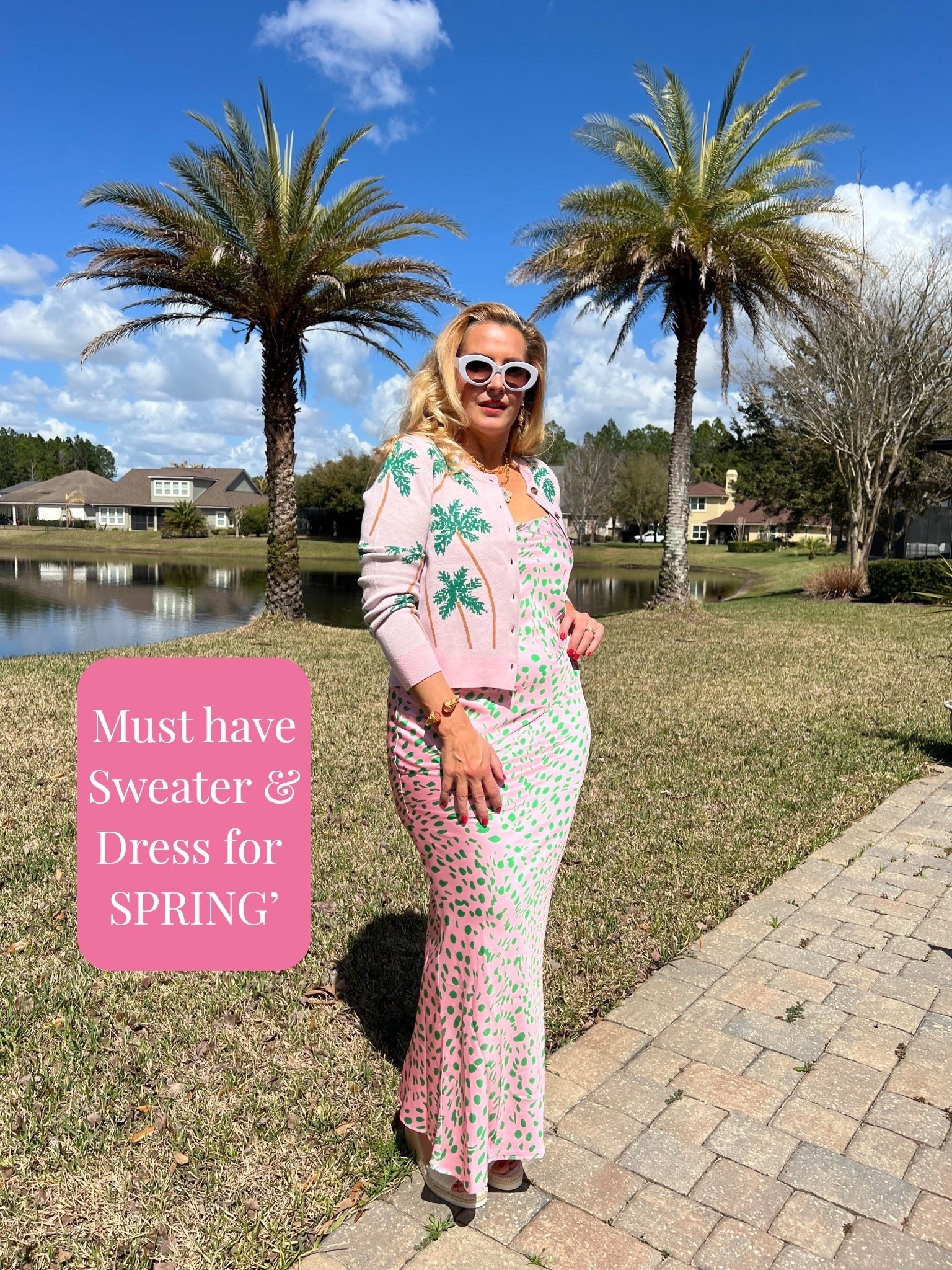 Completely obsessed with this @VICI  sweater and dress for spring.

This would make a perfect spring break date night outfit or beautiful Mother’s Day outfit.

Wearing a medium sweater and large dress.

The sweater fits true to size. 

The dress runs small. There’s no stretch at all. There is an inside lining as well. Dress zips up the side. Very well constructed. If you’re in between sizes, size up (as mentioned it runs small.)


#LTKSeasonal #LTKOver40 #LTKSaleAlert #LTKU #LTKTravel #LTKgrwm #LTKootd #LTKMidsize #LTKSwim #LTKFestival #LTKWedding