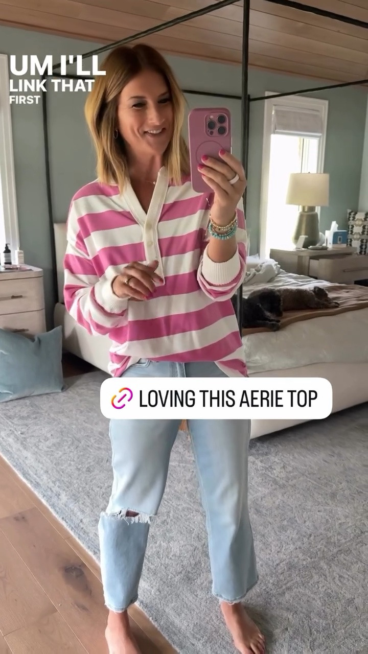 This top from @Aerie 😍👌🏼 she’s a goodie! Size down one! Wearing in XS

#LTKmomlife #LTKootd #LTKdayinmylife