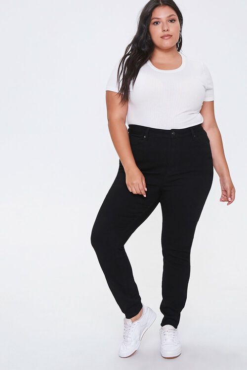 Plus Size High-Rise Skinny Jeans | Forever 21 (US)