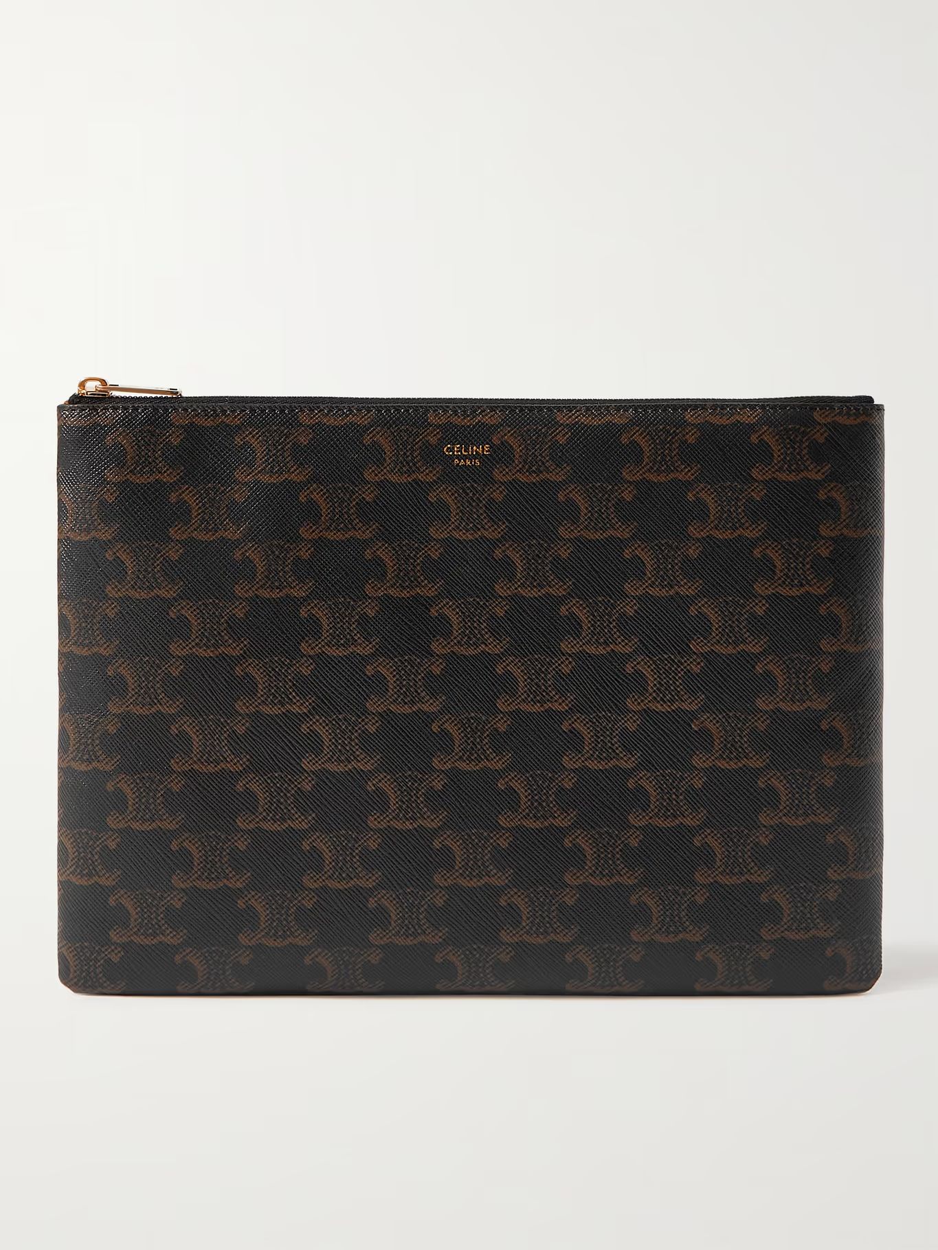 Triomphe Logo-Print Coated-Canvas Pouch | Mr Porter (US & CA)