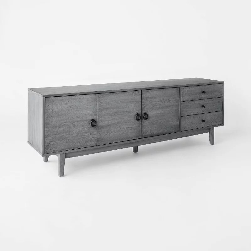 Bingham Media TV Stand for TVs up to 70" Gray - Threshold™ designed with Studio McGee | Target
