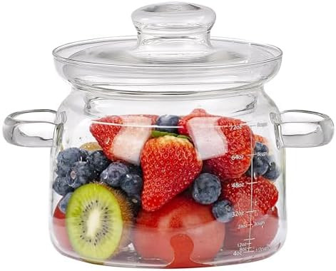 Simmer Pot, Potpourri,Heat-Resistant Borosilicate Glass Pot for Cooking on Stove with Lid,Glass S... | Amazon (US)