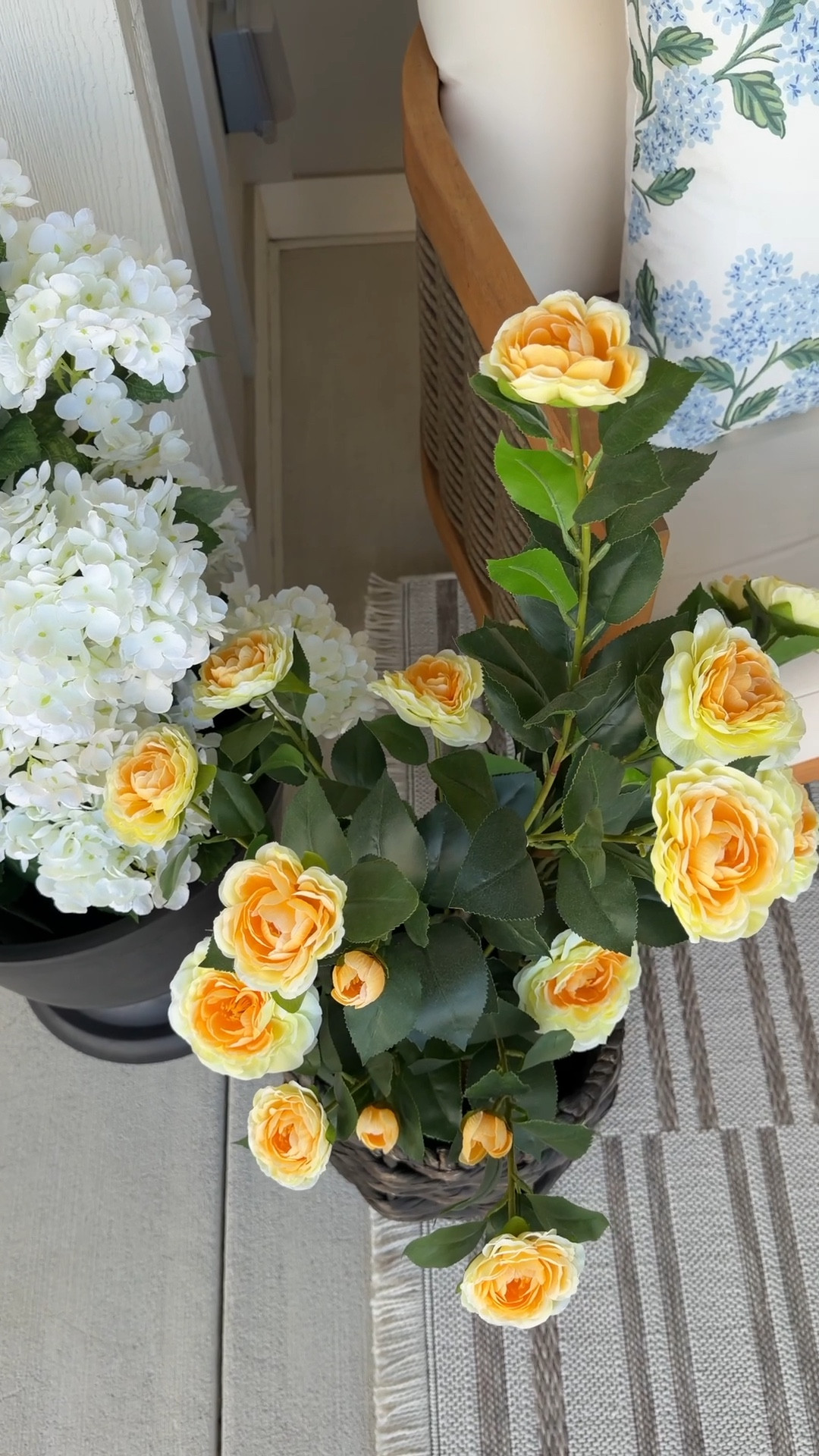 Outdoor patio, outdoor space, small outdoor patio, small outdoor area, front porch seating, front porch decor 

#LTKmomlife #LTKHome