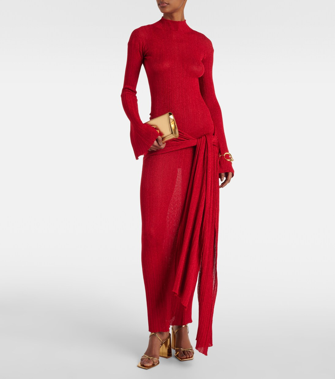Draped lamé maxi dress | Mytheresa (US/CA)