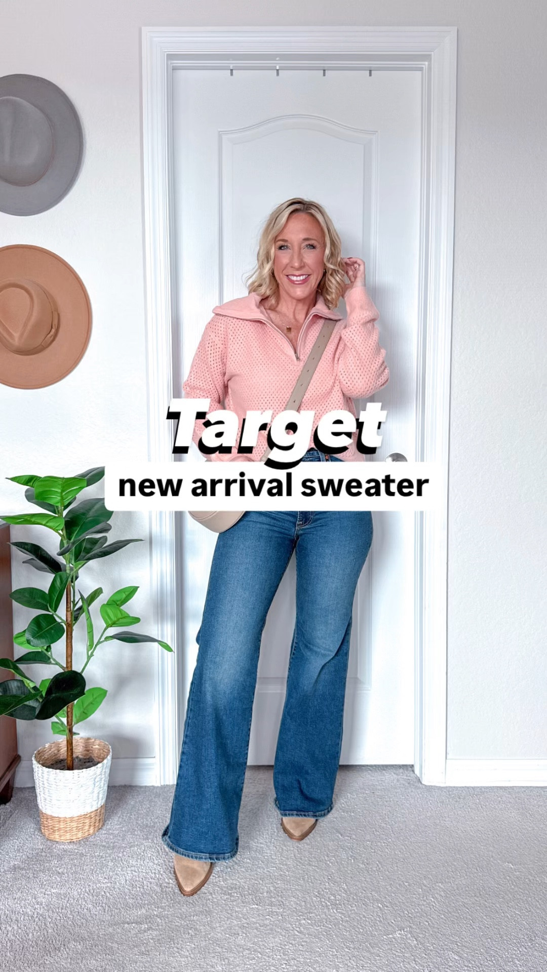 Target new arrival - Quarter zip collared sweater. 
1. Size Medium . Color cream. 
2. Size Small. Color pink. 
• jeans - size 26.
• linked similar boots. 
* striped sweatshirt - size small  


#LTKSeasonal #LTKWatchNow #LTKFindsUnder50