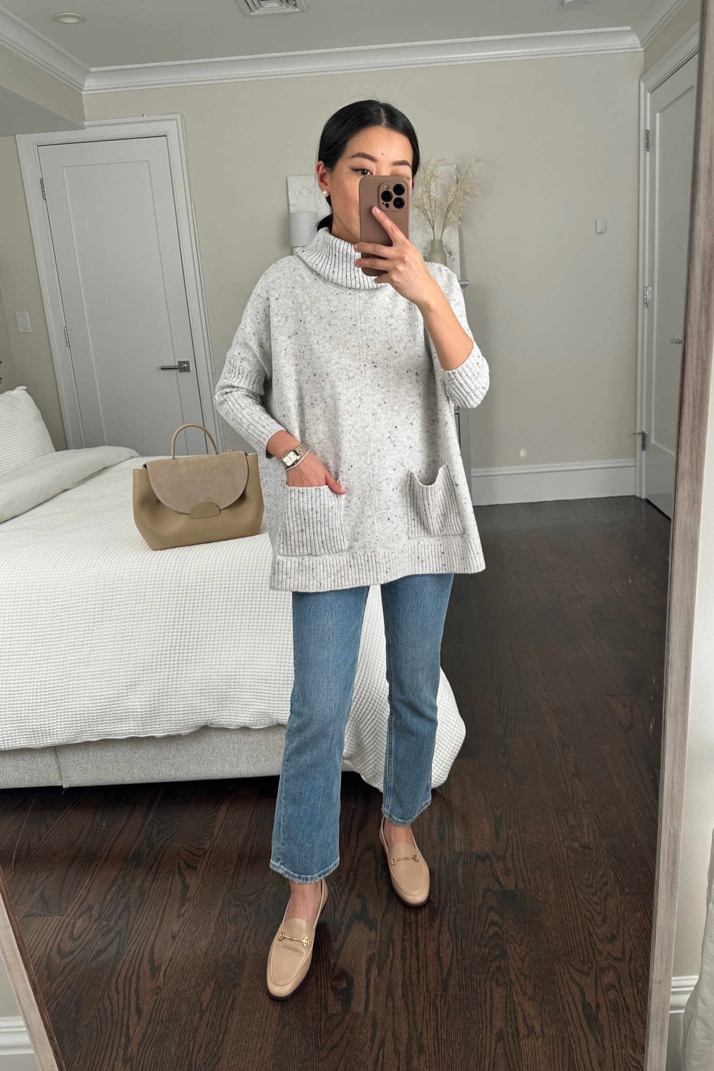 Anne klein poncho outlet sweater