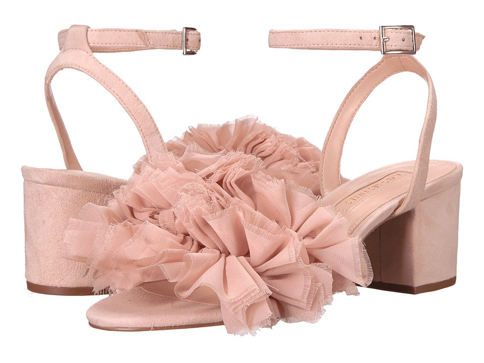 Avec Les Filles - Myra (Avec Pink Frayed Chiffon) Women's Shoes | Zappos