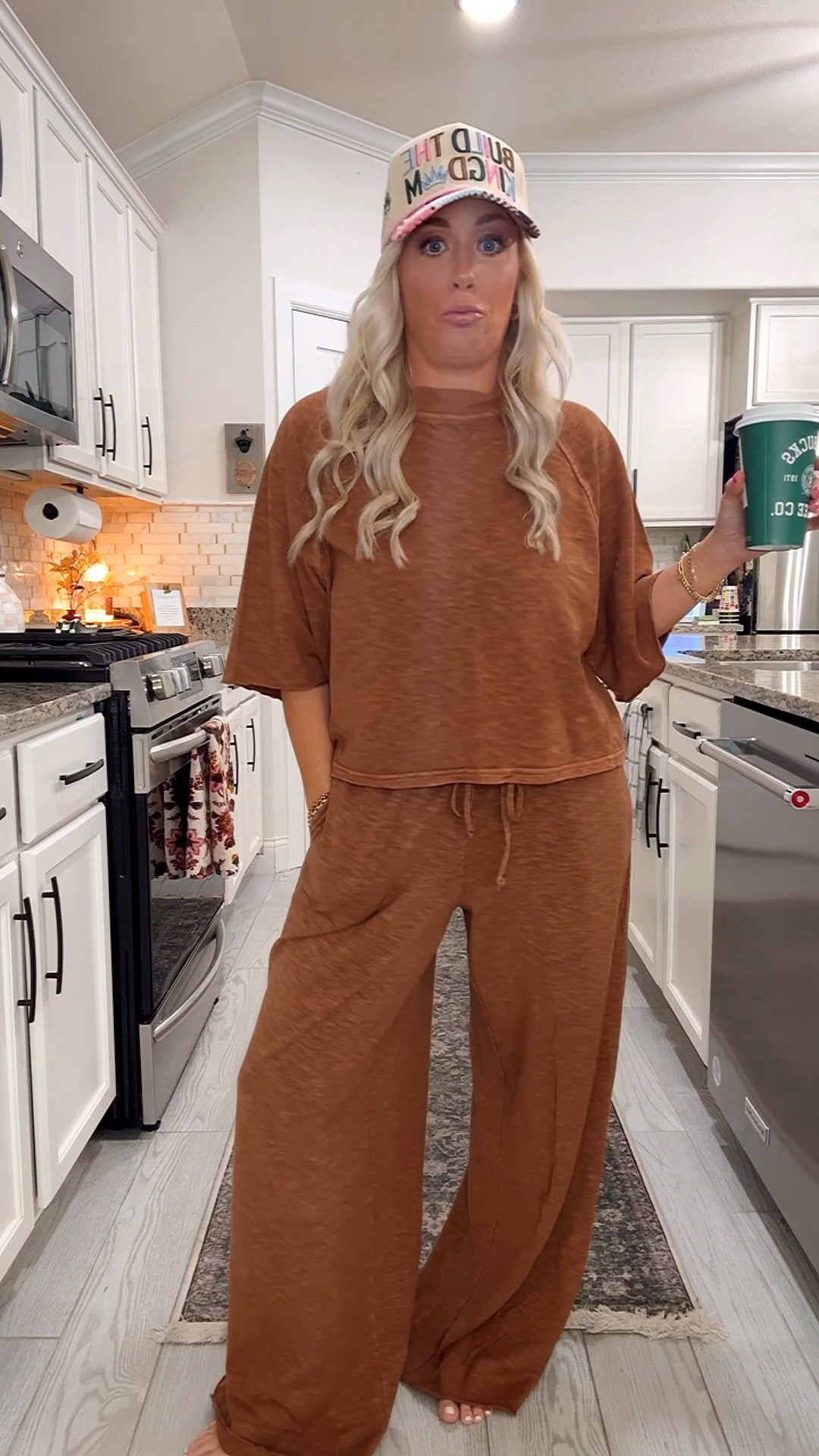 Love this lounge set for travel - top XS, pants size small 