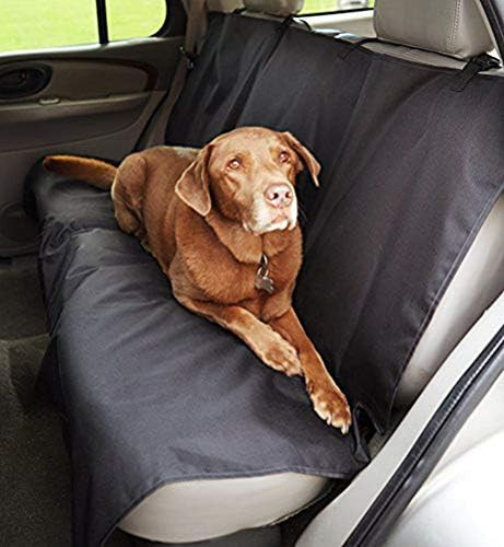 Amazon Basics Waterproof Car Back Bench Seat Cover Protector for Pets - 56 x 47, Black | Amazon (US)