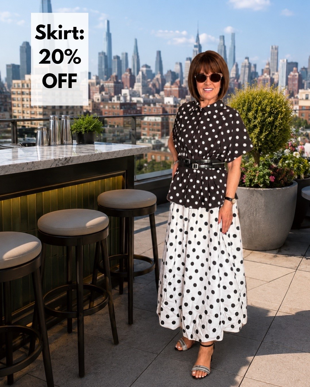 DOT … DOT … DOT … Keep seeing the Polka Dot Trend and jumped on board!! The Skirt is now on SALE ‼️ 
Dinner Date - Workwear- Office Outfit - Vacation- Travel

#LTKSaleAlert #LTKootd #LTKWorkwear

https://liketk.it/6jCin