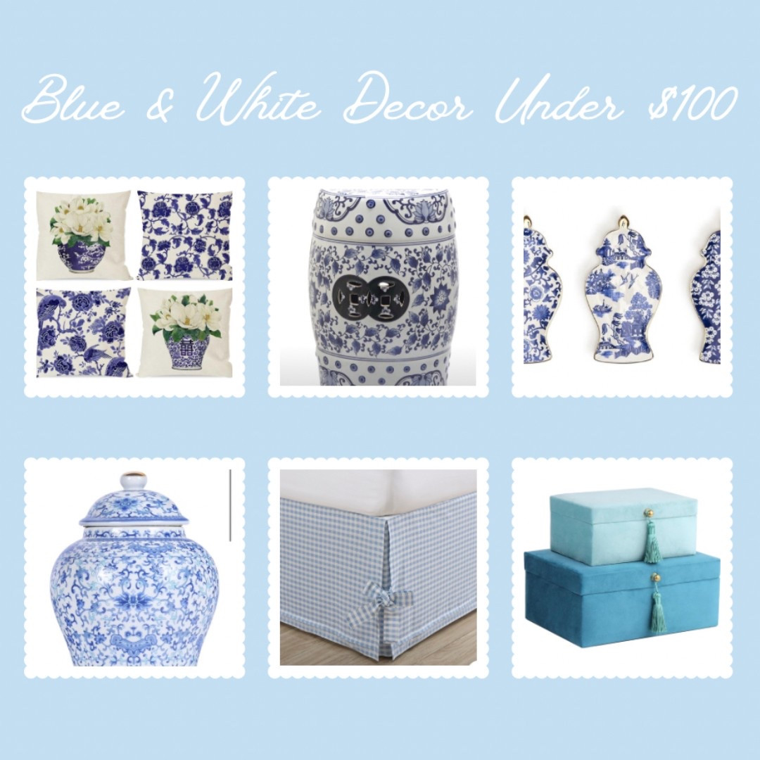 Blue and white home decor under $100 grand millennial grandmillenial grandma coastal grandma vintage boho eclectic style rustic classic

#LTKHome #LTKFindsUnder50 #LTKFindsUnder100