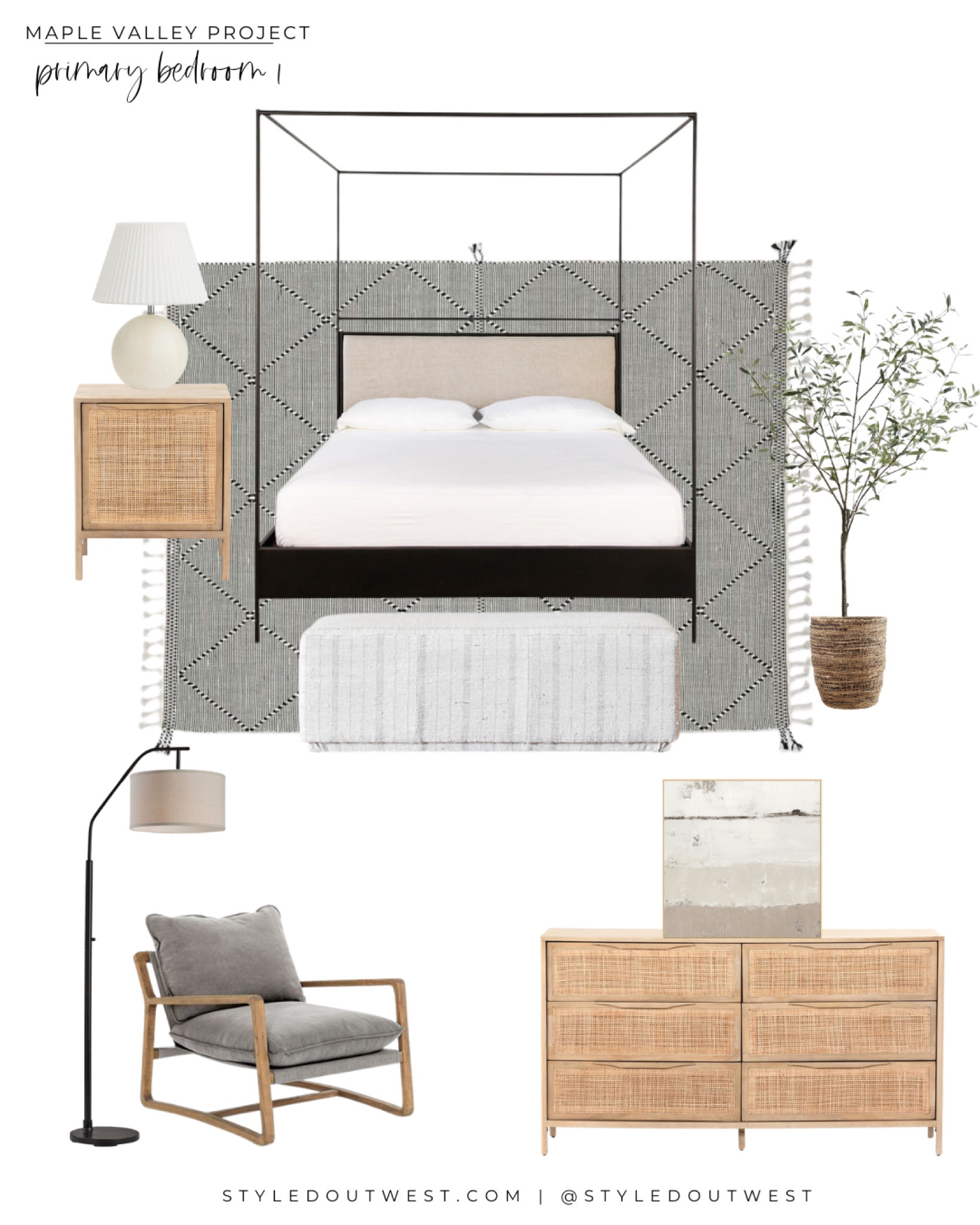 Maple Valley Primary Bedroom 1

dresser, rattan, upholstered bench, chair, floor lamp, abstract art, Crate & Barrel, Lulu & Georgia

#LTKFind #LTKhome #LTKfamily