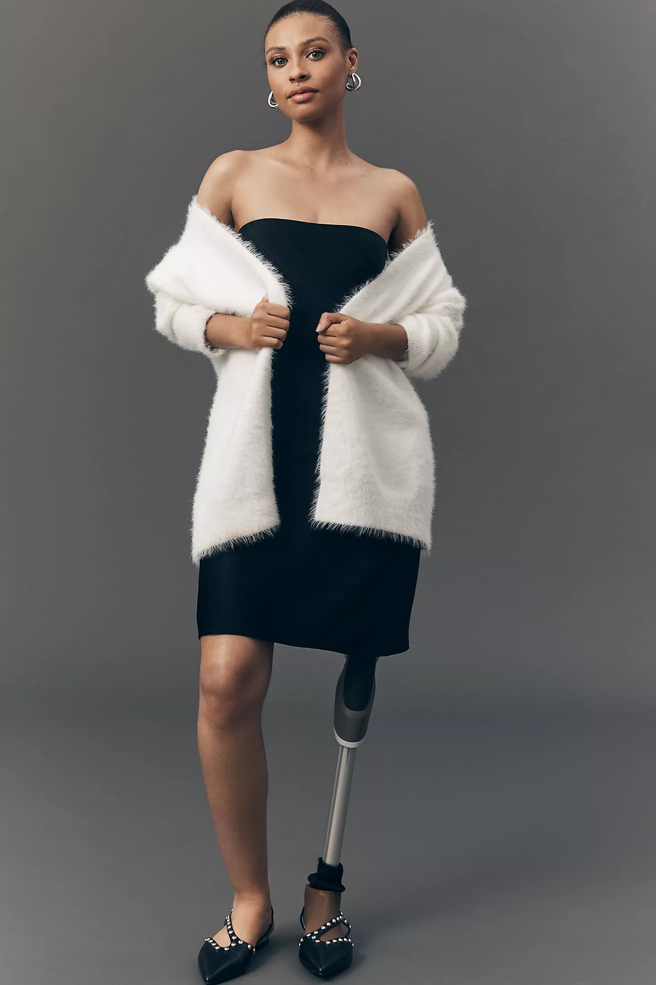 By Anthropologie Fuzzy Knit Cardigan Sweater | Anthropologie (US)