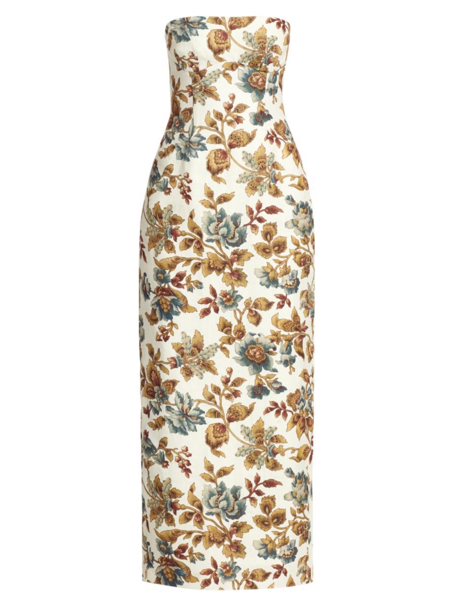 Eleanora Floral Strapless Maxi Dress | Saks Fifth Avenue