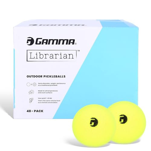 Gamma Librarian Foam Pickleball Balls, Foam Balls for Pickleball Practice with True Bounce on All Surfaces, Box of 48 | Amazon (US)