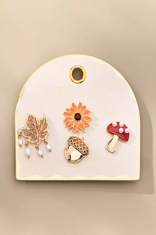 Nature Brooches, Set of 4 | Anthropologie (US)